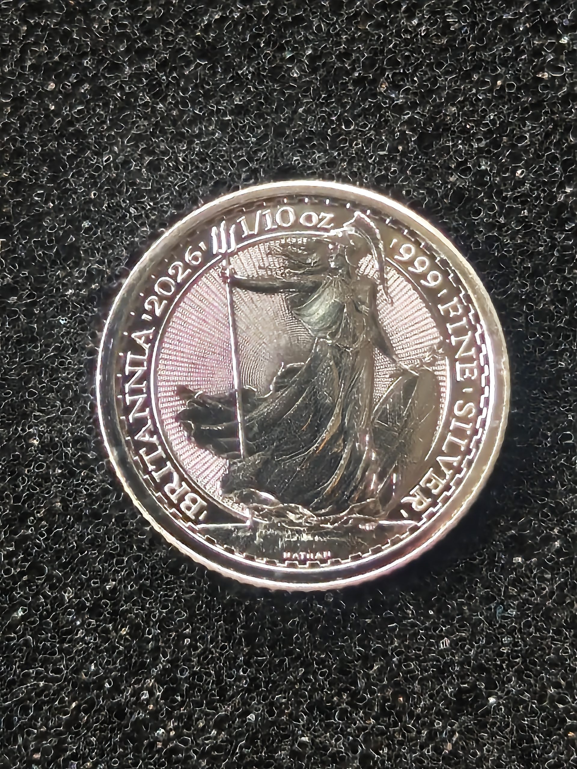 1/10 oz 999 Fine Silver Britannia