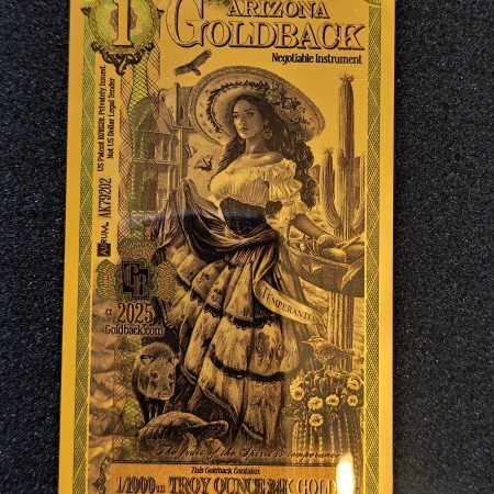 1/1000 oz 999 Fine Gold Arizona Goldback